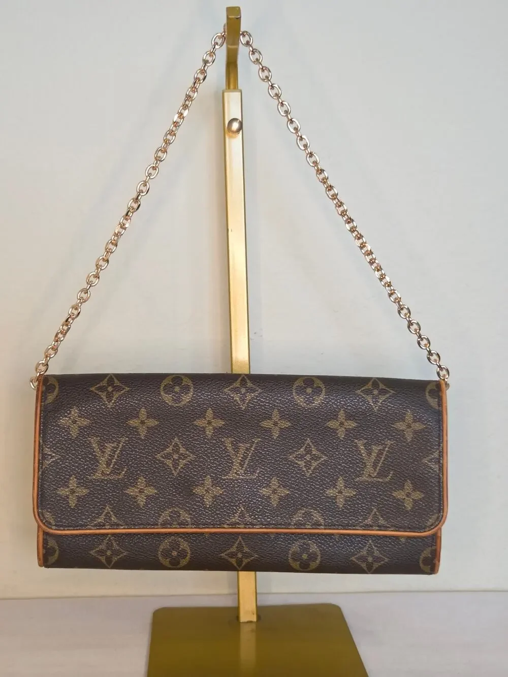 Louis Vuitton Vintage Monogram Twin Pochette GM LV Bag Clutch